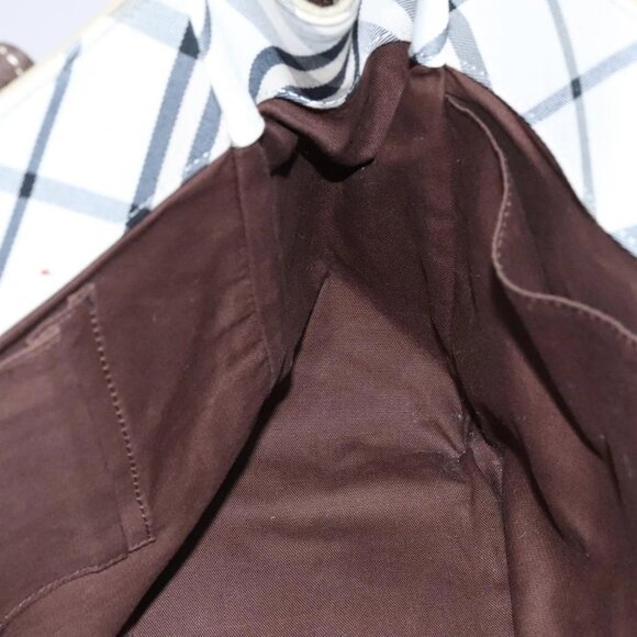 BURBERRY Blue Label Tote Bag Canvas Beige Auth - Picture 11 of 16